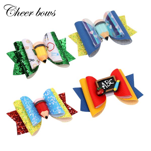 cheer bows 2 pcs/lots 3" glitter pencil hair bows for girls kids back to school hair clips hairpins students accessories, Slivery;white
cheer bows 2 pcs/lots 3" glitter pencil hair bows for girls kids back to school hair clips hairpins students accessories, Slivery;white