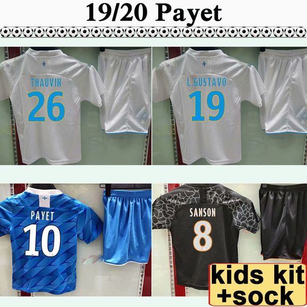 19 20 payet kids kit soccer jerseys l. gustavo sanson home away 3rd football shirts thauvin child maillots de foot, Black
19 20 payet kids kit soccer jerseys l. gustavo sanson home away 3rd football shirts thauvin child maillots de foot, Black