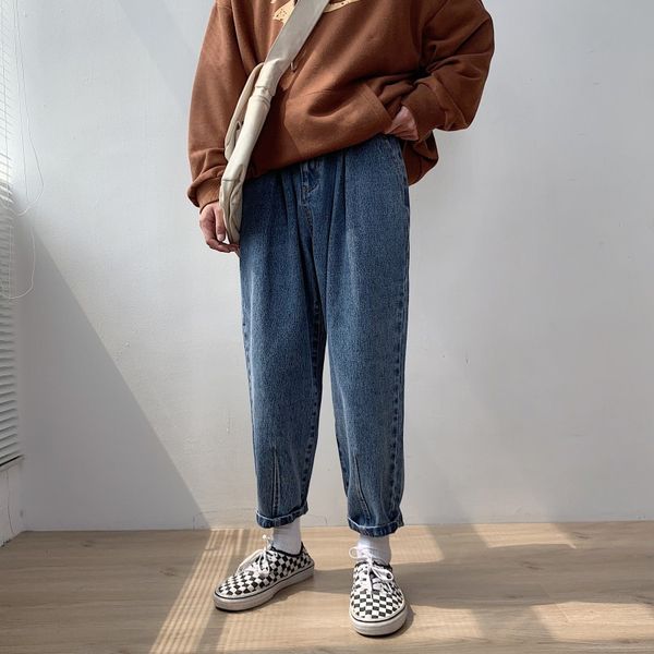 2019 autumn men's haren pants baggy homme casual pants cargo pocket jeans biker denim mens blue color loose trousers size -2xl
2019 autumn men's haren pants baggy homme casual pants cargo pocket jeans biker denim mens blue color loose trousers size -2xl