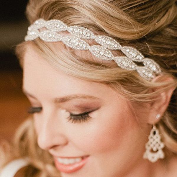 romantic bridal crystal headband rhinestone wedding headpiece ribbon hair band for bride hair jewelry women hair accessories, Golden;white
romantic bridal crystal headband rhinestone wedding headpiece ribbon hair band for bride hair jewelry women hair accessories, Golden;white