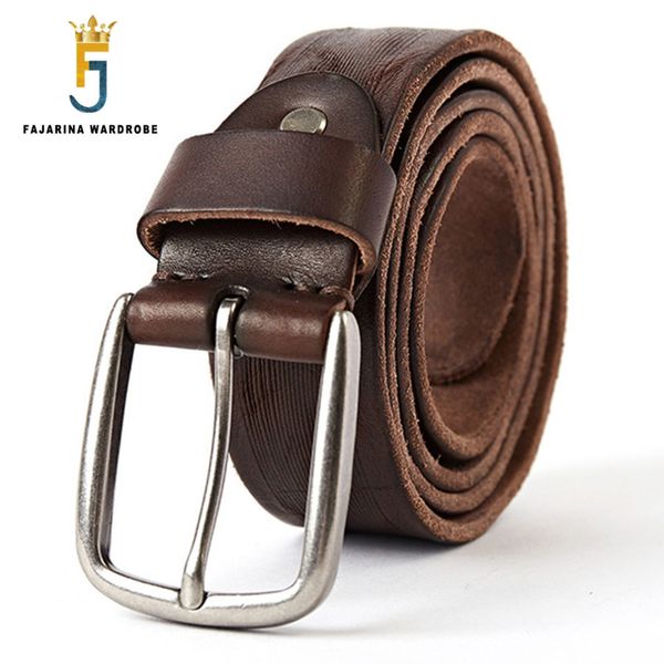 fajarina 2017 men's striped line pattern genuine leather belts for men quality cowhide material straps male belt n17fj307, Black;brown
fajarina 2017 men's striped line pattern genuine leather belts for men quality cowhide material straps male belt n17fj307, Black;brown
