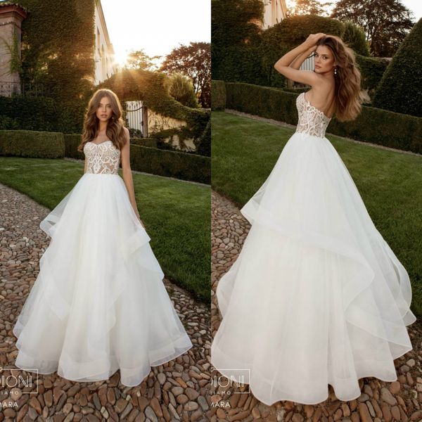 2020 a line beach wedding dresses lace appliqued sweetheart country bridal gowns floor length plus size bohemian wedding dress, White
2020 a line beach wedding dresses lace appliqued sweetheart country bridal gowns floor length plus size bohemian wedding dress, White