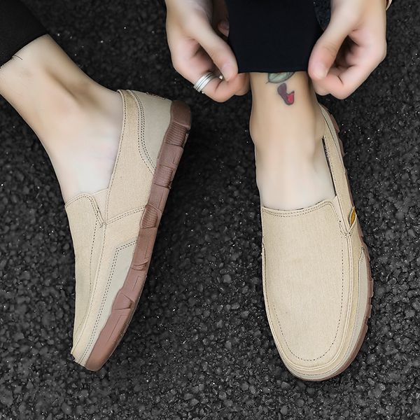 aruonet men loafers summer lazy canvas shoes men vintage krasovki shoes male big size casual slip-on ayakkabi, Black
aruonet men loafers summer lazy canvas shoes men vintage krasovki shoes male big size casual slip-on ayakkabi, Black