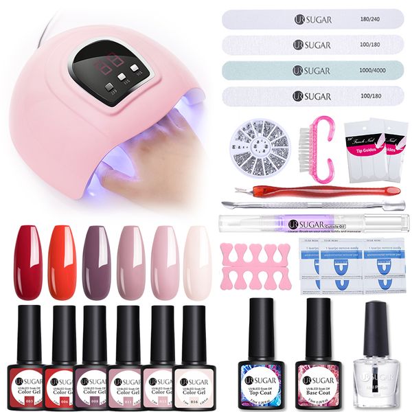 ur sugar manicure set 8pcs gel nail polish set with 36w uv led nail dryer lamp complete art kit manicure tools
ur sugar manicure set 8pcs gel nail polish set with 36w uv led nail dryer lamp complete art kit manicure tools