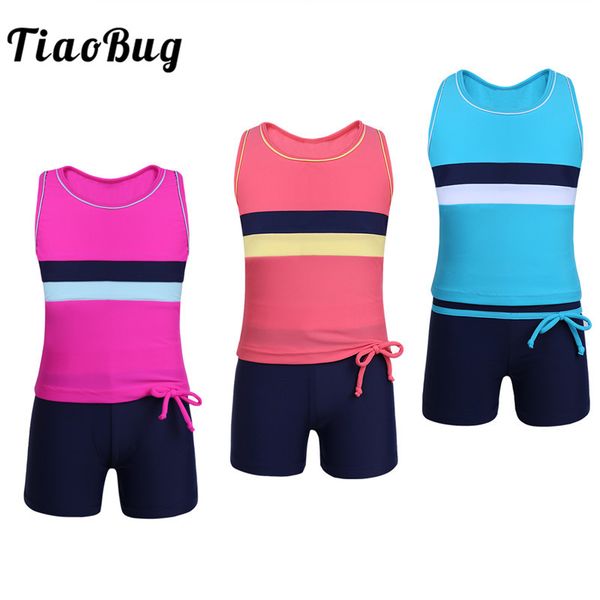 tiaobug kids teens bright color tankini girls sleeveless swim with shorts swimsuit swimwear children bathing suit bikini set
tiaobug kids teens bright color tankini girls sleeveless swim with shorts swimsuit swimwear children bathing suit bikini set