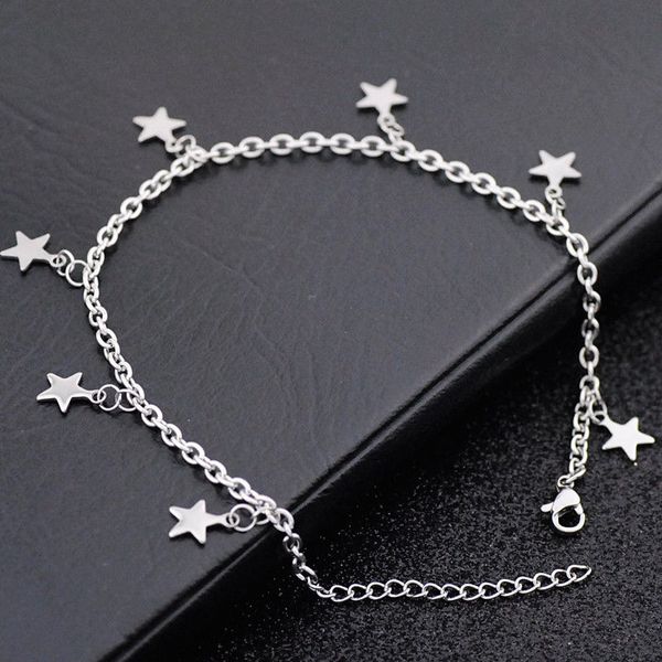 12pcs/lot fashion star charms stainless steel anklets bracelets on foot ankle chain bracelets charm jewelry gift sjl01, Red;blue
12pcs/lot fashion star charms stainless steel anklets bracelets on foot ankle chain bracelets charm jewelry gift sjl01, Red;blue