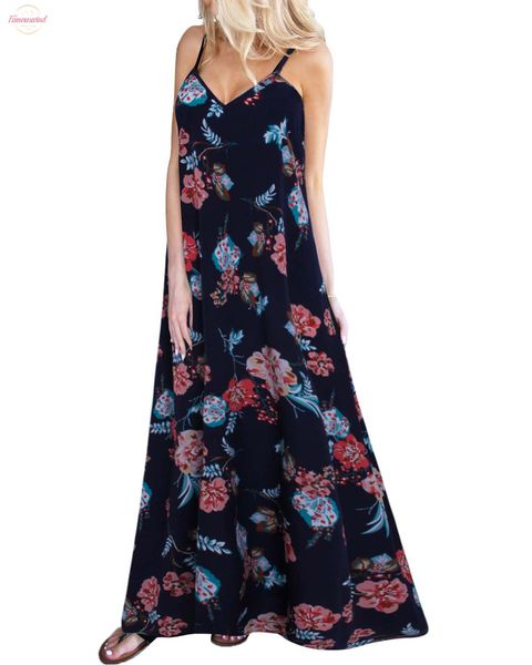 women bohemian maxi long dresses 2020 summer casual loose ladies v neck strapless sleeveless printed beach dresses vestidos, Black;gray
women bohemian maxi long dresses 2020 summer casual loose ladies v neck strapless sleeveless printed beach dresses vestidos, Black;gray
