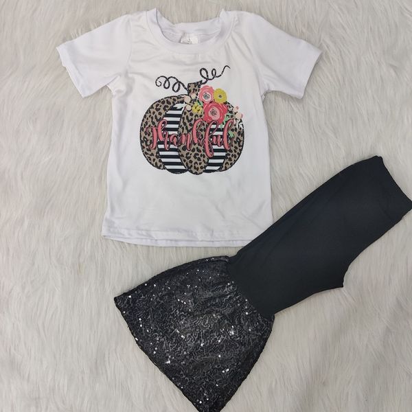 baby girls thanksgiving short sleeve shirt thankful design bell bottom sequin ruffle pants ready to ship outfits clothing sets, White
baby girls thanksgiving short sleeve shirt thankful design bell bottom sequin ruffle pants ready to ship outfits clothing sets, White