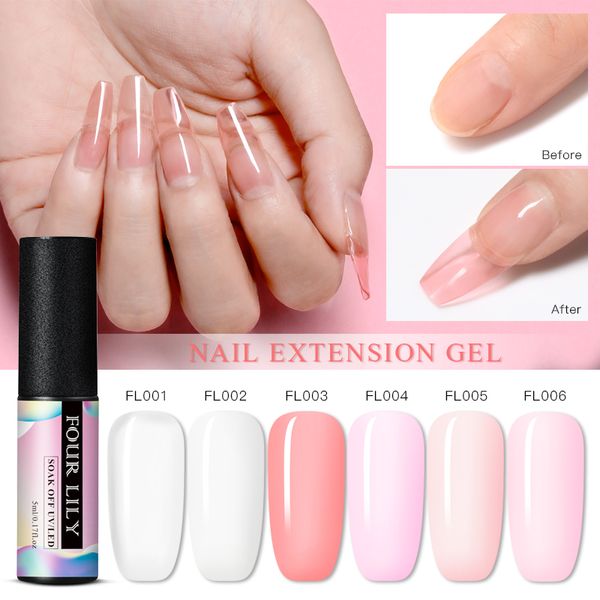 four lily nail extension nail extension glue diy building manicure tools 5ml uv poly quick builder nails gel, Red;pink
four lily nail extension nail extension glue diy building manicure tools 5ml uv poly quick builder nails gel, Red;pink