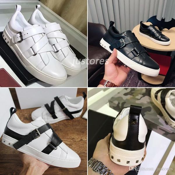 2019 fashion man designer shoe cross strap untitled studs genuine leather open sneaker italain luxury shoe woman casual shoes, Black
2019 fashion man designer shoe cross strap untitled studs genuine leather open sneaker italain luxury shoe woman casual shoes, Black