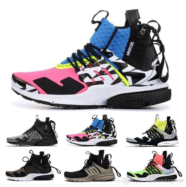 2018 presto high-quality acronym mid white black lava running shoes for men sports shoes, White;red
2018 presto high-quality acronym mid white black lava running shoes for men sports shoes, White;red