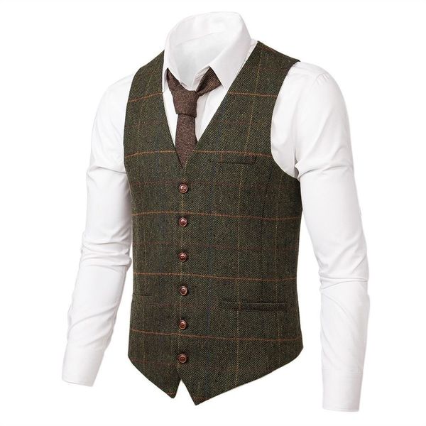 voboom wool tweed mens waistcoat green casual fit suit vest single-breasted herringbone slim fitted vests 007, Black;white
voboom wool tweed mens waistcoat green casual fit suit vest single-breasted herringbone slim fitted vests 007, Black;white
