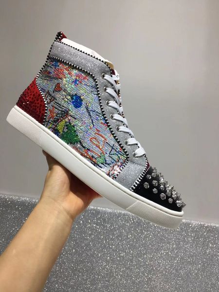 casual designer fashion women men graffiti glitter printe studded spikes crystal lace up shoes brand new, Black
casual designer fashion women men graffiti glitter printe studded spikes crystal lace up shoes brand new, Black