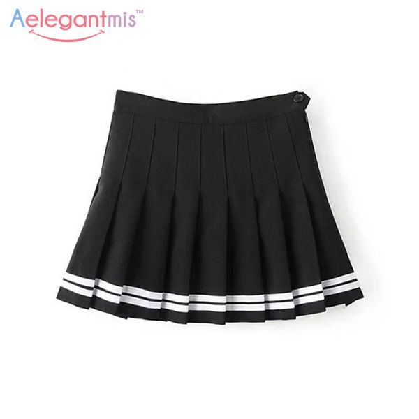 aelegantmis sweet pleated skirt women preppy style mini high waist skirt girls vintage black white cute school uniforms skirts, Black;gray
aelegantmis sweet pleated skirt women preppy style mini high waist skirt girls vintage black white cute school uniforms skirts, Black;gray