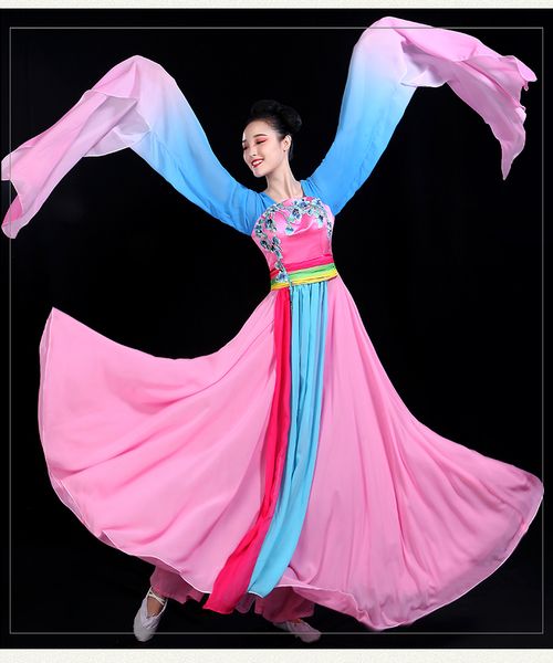 2019 new classical dance clothes sleeves umbrella costumes rayon elegant fairy female fleeting dance costume, Black;red
2019 new classical dance clothes sleeves umbrella costumes rayon elegant fairy female fleeting dance costume, Black;red