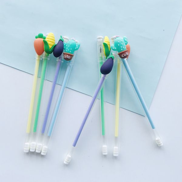 3pcs/lot cute cactus carrot eggplant corn gel pen rollerball pen writing stationery school office supply
3pcs/lot cute cactus carrot eggplant corn gel pen rollerball pen writing stationery school office supply