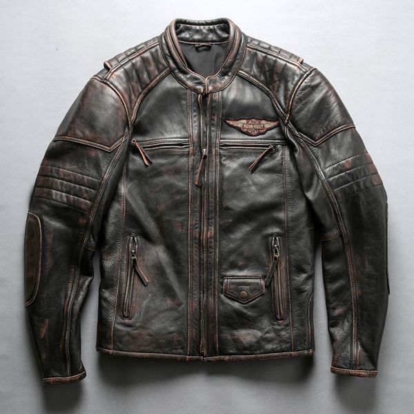 vintage retro usa style cow leather passion veiocity motorcycle leather jackets with ykk zipper stand collar men genuine leather jackets, Black
vintage retro usa style cow leather passion veiocity motorcycle leather jackets with ykk zipper stand collar men genuine leather jackets, Black
