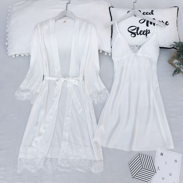 women solid royan silk sleepwear ladies satin pajama lingerie sleepwear classic two-piece girls home clothing 5 colors, Blue;gray
women solid royan silk sleepwear ladies satin pajama lingerie sleepwear classic two-piece girls home clothing 5 colors, Blue;gray