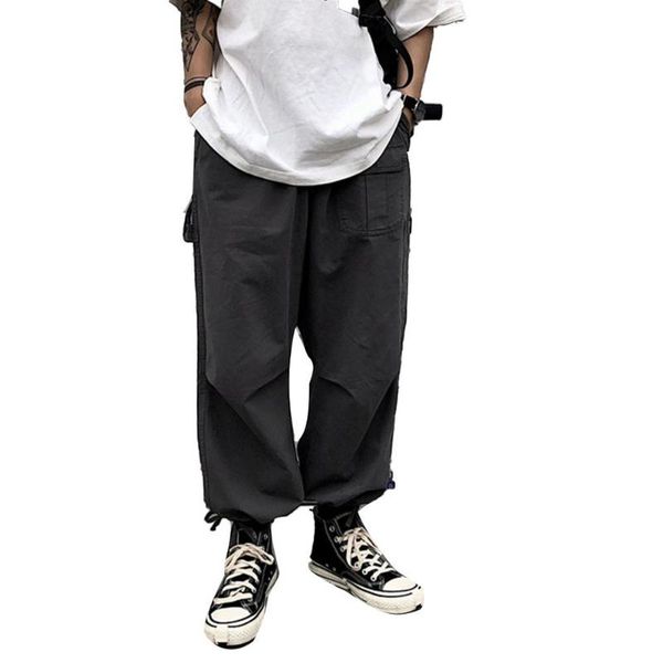 men breathable ankle tie drawstring multi pockets loose trousers cargo pants loose wide-leg pants wide-leg overalls, Blue
men breathable ankle tie drawstring multi pockets loose trousers cargo pants loose wide-leg pants wide-leg overalls, Blue