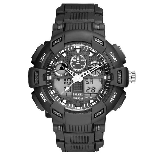 smyel double display watch led luminous meter electronic watch teenagers men creative watches, Slivery;brown
smyel double display watch led luminous meter electronic watch teenagers men creative watches, Slivery;brown