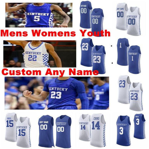 Kentucky Wildcats Jerseys Mens Allen Dontaie Jersey Welch Riley Payne Zan Juzang Johnny New Ncca Basketball Jerseys Custom Stitched