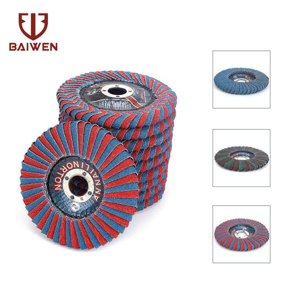 4inch x 5/8inch abrasive flap disc radial shape round hole, phenolic resin backing zirconia alumina 2-10pcs grit40
4inch x 5/8inch abrasive flap disc radial shape round hole, phenolic resin backing zirconia alumina 2-10pcs grit40