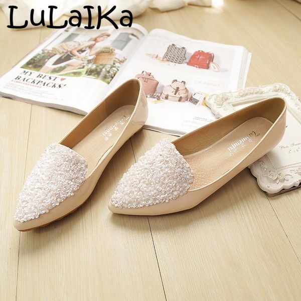 2020 new women's summer patent leather pointed sequin beaded decoration sweet shallow mouth casual pregnant women flat shoes, Black
2020 new women's summer patent leather pointed sequin beaded decoration sweet shallow mouth casual pregnant women flat shoes, Black