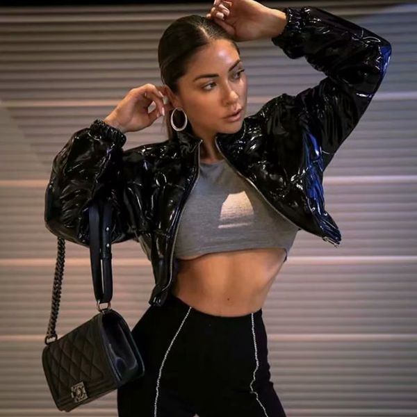 winter parkas women cropped puffer jacket shiny jackets winter bubble jacket women reflective jackets coats warm korean, Black
winter parkas women cropped puffer jacket shiny jackets winter bubble jacket women reflective jackets coats warm korean, Black