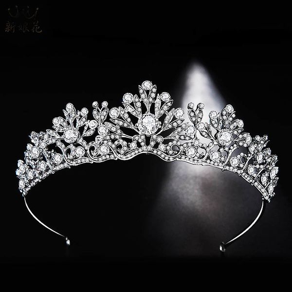 silver wedding hair jewelry accessory for women rhinestone crystal flower leaf princess tiaras and crown zircon bride diadem bh, Golden;white
silver wedding hair jewelry accessory for women rhinestone crystal flower leaf princess tiaras and crown zircon bride diadem bh, Golden;white