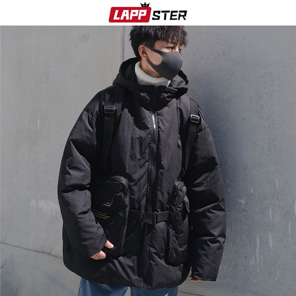 мужчины streetwear зимняя куртка 2019 man big карманы ribbons с капюшоном puffer куртки пальто мужской harajuku толстые hip hop parka, Black
мужчины streetwear зимняя куртка 2019 man big карманы ribbons с капюшоном puffer куртки пальто мужской harajuku толстые hip hop parka, Black