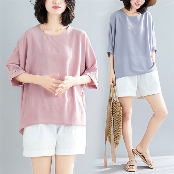 women's boho blouse large loose shirt batwing sleeve blusas mujer de moda 2019 summer casual camisa o-neck pink blouses, White
women's boho blouse large loose shirt batwing sleeve blusas mujer de moda 2019 summer casual camisa o-neck pink blouses, White