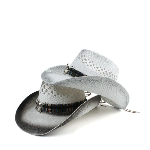 fashion women men hollow western cowboy hat lady dad handmade bohemia sombrero hombre straw cowgirl jazz sun caps size 56-58cm, Blue;gray
fashion women men hollow western cowboy hat lady dad handmade bohemia sombrero hombre straw cowgirl jazz sun caps size 56-58cm, Blue;gray