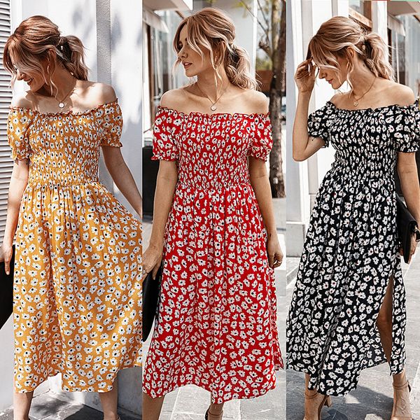 casual dresses vintage floral ladies dress summer 2021 off-shoulder burst elegant slash collar printed bohemian, Black;gray
casual dresses vintage floral ladies dress summer 2021 off-shoulder burst elegant slash collar printed bohemian, Black;gray
