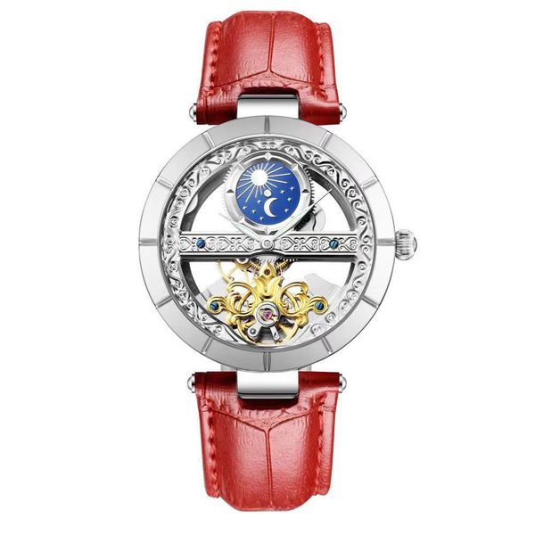 senors 2019 luxury automatic mechanical watch women waterproof hollow skeleton watch fashion women's wrist watches, Slivery;brown
senors 2019 luxury automatic mechanical watch women waterproof hollow skeleton watch fashion women's wrist watches, Slivery;brown