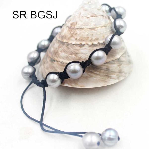 beaded, strands 8-9mm nearly round freshwater pearl cord handmade knot women adjustable bracelet 7", Black
beaded, strands 8-9mm nearly round freshwater pearl cord handmade knot women adjustable bracelet 7", Black