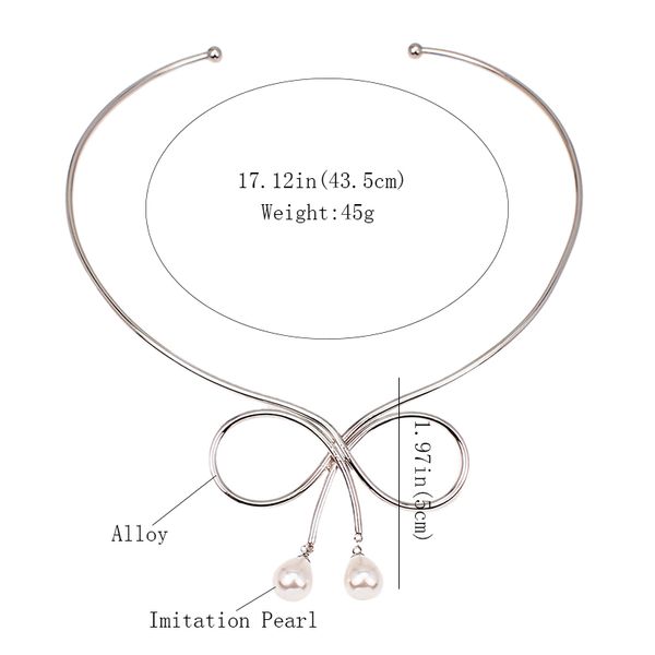 simulated pearl torques choker necklaces for women trend bowknot alloy statement pendants necklace jewelry ukmoc, Blue;slivery
simulated pearl torques choker necklaces for women trend bowknot alloy statement pendants necklace jewelry ukmoc, Blue;slivery
