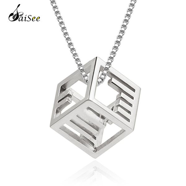 saisee new electrolytic code design pendant necklace for women with 45cm box chain necklace female fashion jewelry gift, Silver
saisee new electrolytic code design pendant necklace for women with 45cm box chain necklace female fashion jewelry gift, Silver