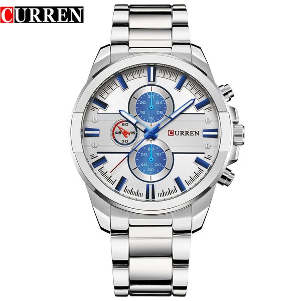 curren casual men watches quartz male wristwatch stainless steel waterproof relogio masculino montre homme, Slivery;brown
curren casual men watches quartz male wristwatch stainless steel waterproof relogio masculino montre homme, Slivery;brown