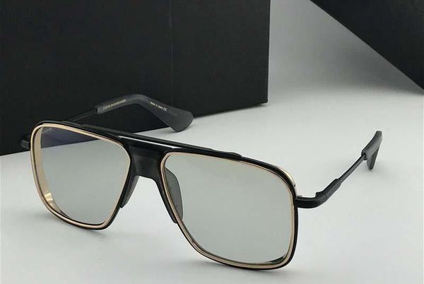 116 light gray lens gold black matte frame sunglasses sonnenbrille sunglasses for men vintage glasses new with box, White;black
116 light gray lens gold black matte frame sunglasses sonnenbrille sunglasses for men vintage glasses new with box, White;black