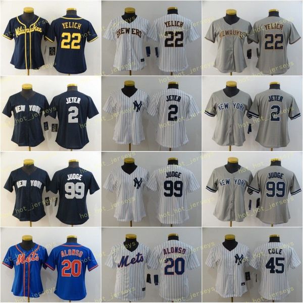 women ladies 2020 22 yelich 2 jeter 99 judge 45 cole 20 alonso baseball jerseys flexbase coolbase woman shirt stitched, Blue;black
women ladies 2020 22 yelich 2 jeter 99 judge 45 cole 20 alonso baseball jerseys flexbase coolbase woman shirt stitched, Blue;black