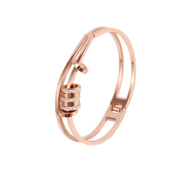 new arrival fashion stainless steel rose gold crystals spring bangle bracelets nickel jewelry for women gift, Black
new arrival fashion stainless steel rose gold crystals spring bangle bracelets nickel jewelry for women gift, Black