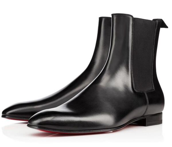 red bottom roadie flat for men ankle boots design comfortable leather perfect party dress wedding fashion casual walking winter eu36-46, Black
red bottom roadie flat for men ankle boots design comfortable leather perfect party dress wedding fashion casual walking winter eu36-46, Black