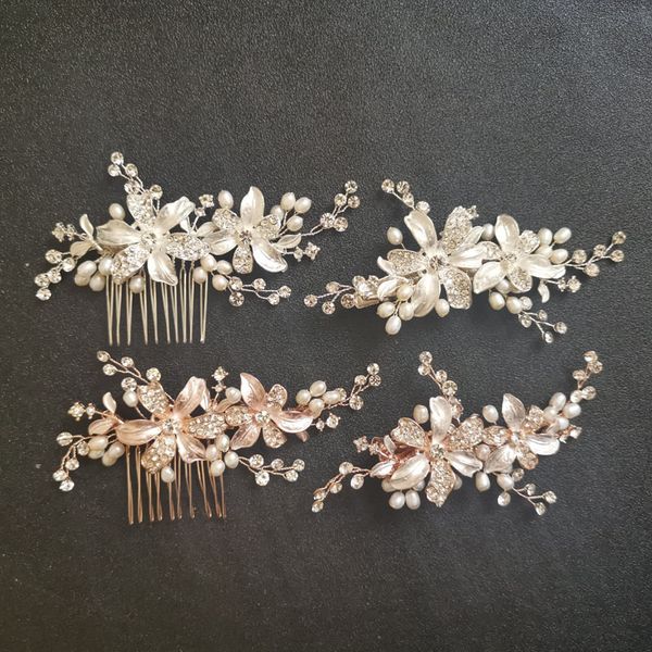 slbridal handmade rhinestones crystal freshwater pearls flower wedding hair comb hair clip bridal accessories women jewelry, Golden;white
slbridal handmade rhinestones crystal freshwater pearls flower wedding hair comb hair clip bridal accessories women jewelry, Golden;white