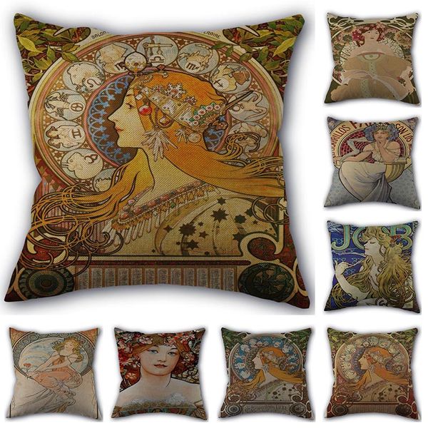custom alphonse mucha art pillowcase cotton linen fabric home textile square pillowcase 45x45cm wedding decorative no fade pillow case
custom alphonse mucha art pillowcase cotton linen fabric home textile square pillowcase 45x45cm wedding decorative no fade pillow case