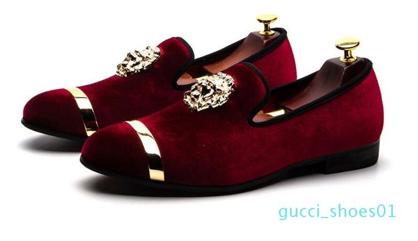 men brown velvet dress shoes prom men smoking slipper party and wedding loafers blue red black mens slip-on big size 7-12 g01
men brown velvet dress shoes prom men smoking slipper party and wedding loafers blue red black mens slip-on big size 7-12 g01