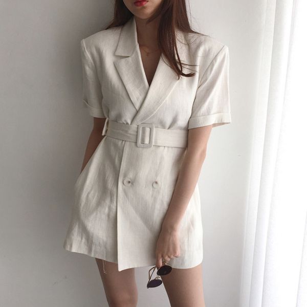 suit casual summer short sleeve women blazers double-breasted sashes female jacket coat 2020 new outwear femme, White;black
suit casual summer short sleeve women blazers double-breasted sashes female jacket coat 2020 new outwear femme, White;black