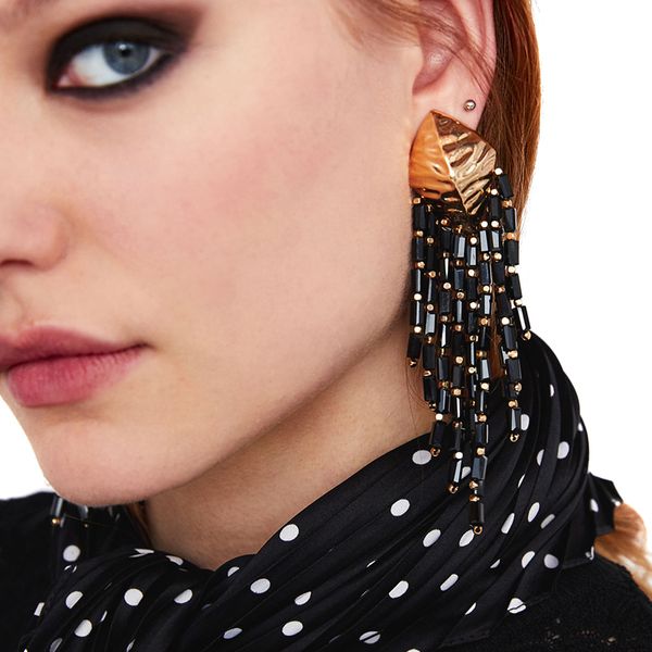 jujia 7 colors good quality za long women's fashion earrings z brand crystal beads earring for women, Golden
jujia 7 colors good quality za long women's fashion earrings z brand crystal beads earring for women, Golden