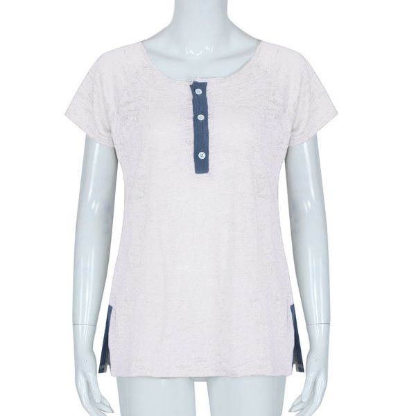 sagace women t-shirts casual tee summer short sleeve loose casual button t shirt fit soft women tshirt fashion 2019 new, White
sagace women t-shirts casual tee summer short sleeve loose casual button t shirt fit soft women tshirt fashion 2019 new, White