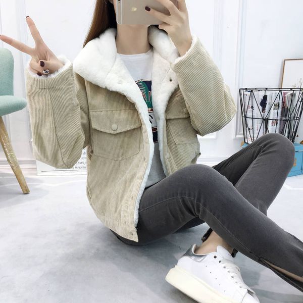 women's down & parkas women winter jackets soft 2021 fashion thick warm corduroy khaki slim solid sweet for female, Black
women's down & parkas women winter jackets soft 2021 fashion thick warm corduroy khaki slim solid sweet for female, Black