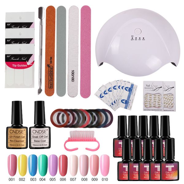 cndse nail set 36w uv led lamp dryer with nail gel polish kit soak off manicure set lasting gel polish for art tools
cndse nail set 36w uv led lamp dryer with nail gel polish kit soak off manicure set lasting gel polish for art tools